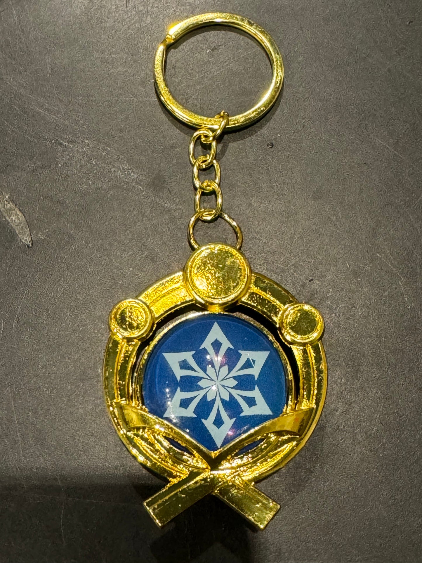 Genshin Impact - Cryo Inazuma Vision Metal Keychain