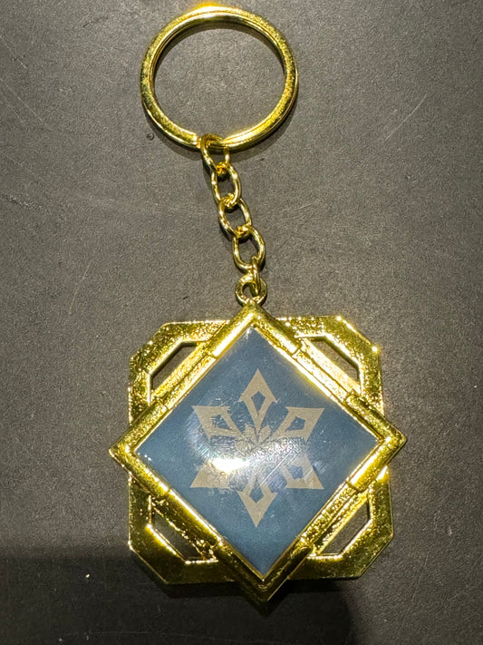 Genshin Impact - Cryo Liyue Vision Metal Keychain