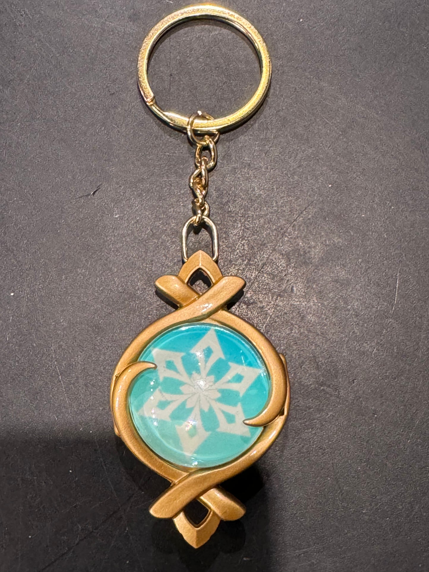 Genshin Impact - Cryo Fontaine Vision Metal Keychain