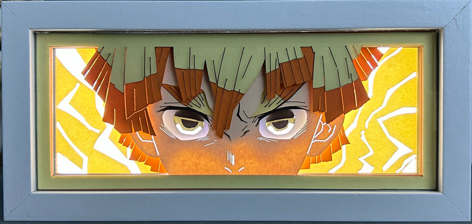 Demon Slayer - Zenitsu Light Box (Shipping Calculated At Checkout)