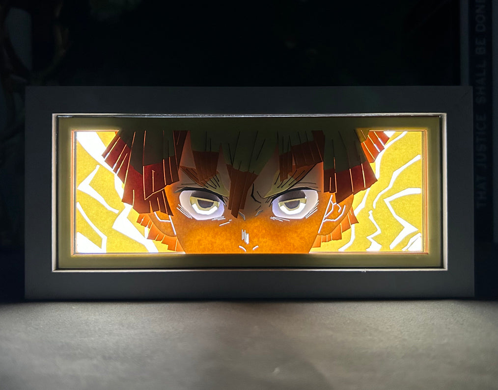 Demon Slayer - Zenitsu Light Box (Shipping Calculated At Checkout)