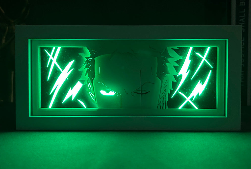 One Piece - Zoro Light Box (Shipping Calculated At Checkout)