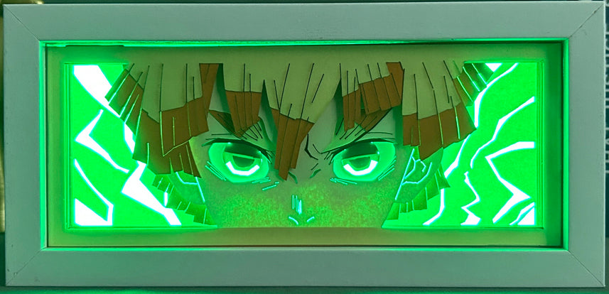 Demon Slayer - Zenitsu Light Box (Shipping Calculated At Checkout)