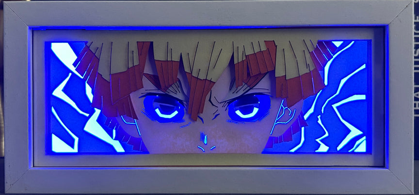 Demon Slayer - Zenitsu Light Box (Shipping Calculated At Checkout)