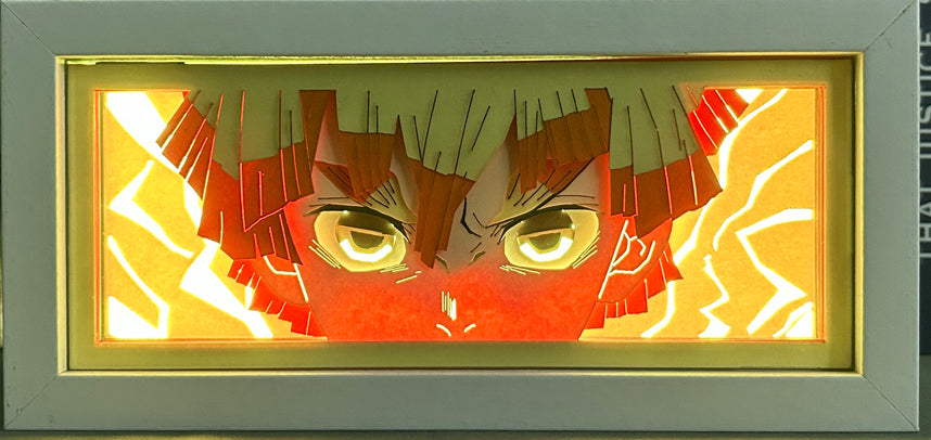Demon Slayer - Zenitsu Light Box (Shipping Calculated At Checkout)