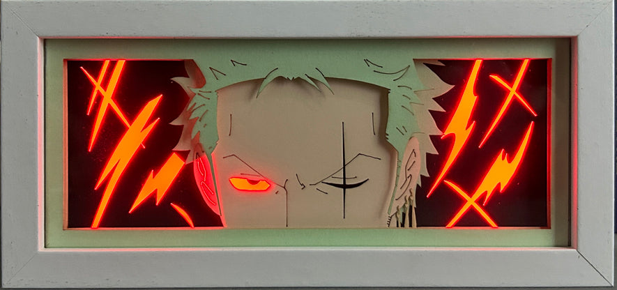 One Piece - Zoro Light Box (Shipping Calculated At Checkout)