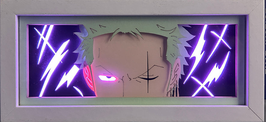One Piece - Zoro Light Box (Shipping Calculated At Checkout)