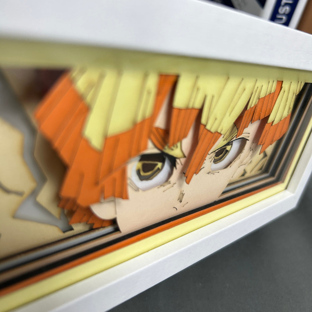 Demon Slayer - Zenitsu Light Box (Shipping Calculated At Checkout)