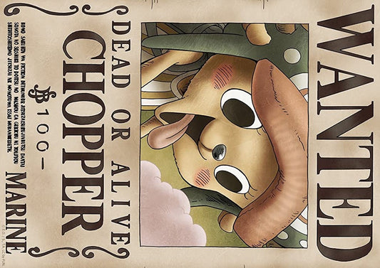 One Piece - Wanted Chopper Credit Card Sticker (Please Read Description)