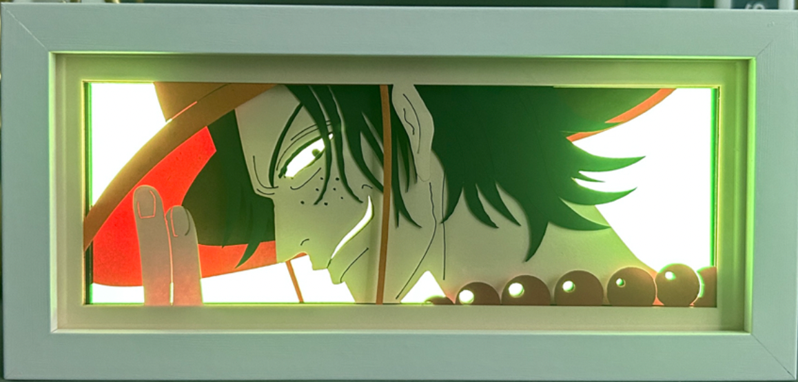 One Piece - Ace Light Box (Shipping Calculated At Checkout)