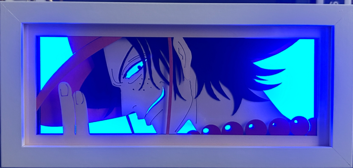 One Piece - Ace Light Box (Shipping Calculated At Checkout)