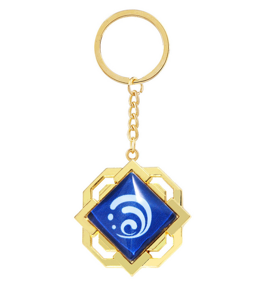 Genshin Impact - Hydro Liyue Vision Metal Keychain