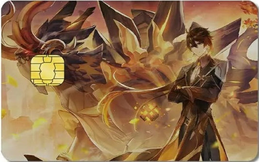 Genshin Impact - Zhongli Credit Card Stickers (Please Read Description)