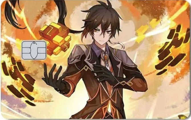 Genshin Impact - Zhongli Credit Card Stickers (Please Read Description)