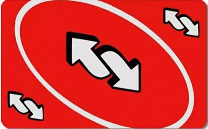 UNO - Reverse Red Credit Card Stickers (Please Read Description)