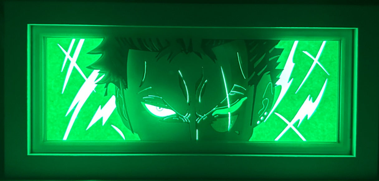 One Piece - Zoro Light Box (Shipping Calculated At Checkout)
