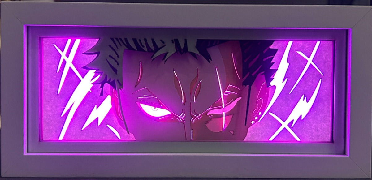 One Piece - Zoro Light Box (Shipping Calculated At Checkout)