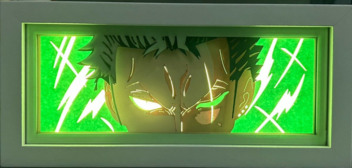 One Piece - Zoro Light Box (Shipping Calculated At Checkout)