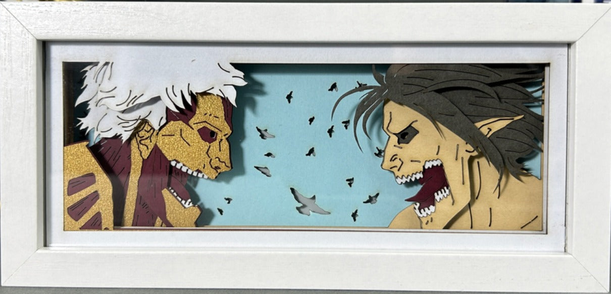 Attack on Titan - Armored Titan vs Attack Titan Light Box (Shipping Calculated At Checkout)