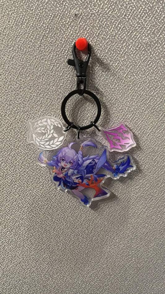 Honkai Star Rail - Bailu Acrylic 3 Piece Keychain