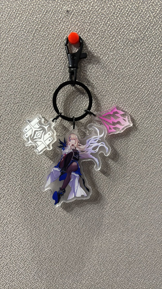 Honkai Star Rail -  Serval Acrylic 3 Piece Keychain