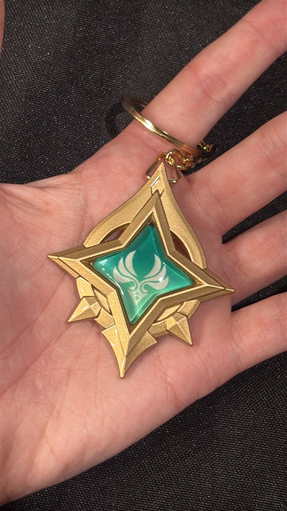 Genshin Impact - Anemo Stellar Linchpin Vision Metal Keychain