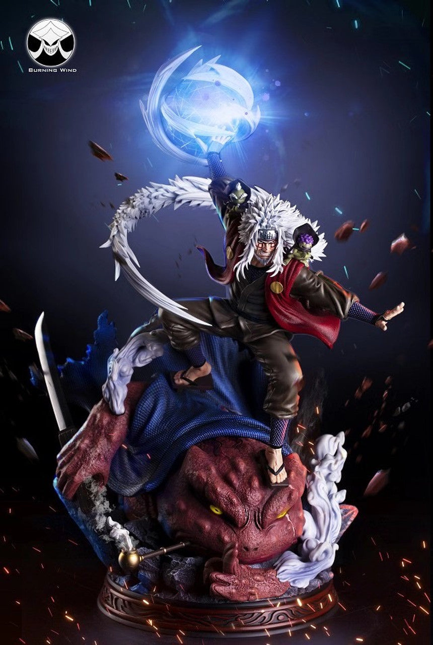 Naruto Shippuden - Burning Wind Studio - Jiraiya Resin Statue (Price Does Not Include Shipping)
