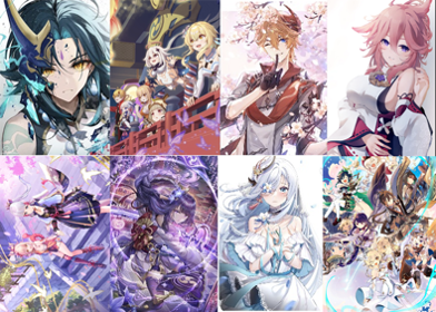 Genshin Impact  Poster Pack 4