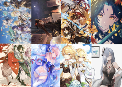 Genshin Impact Poster Pack 6
