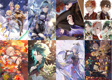 Genshin Impact  Poster Pack 8