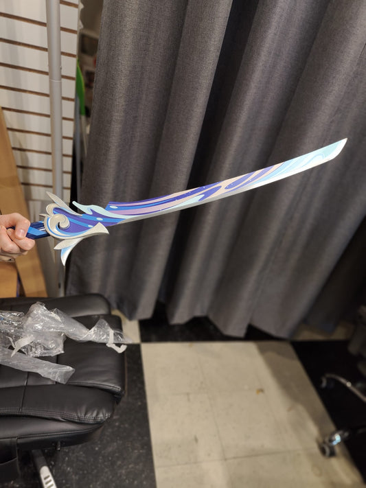 Genshin Impact - Ayato Metal Sword (Haran Geppaku Futsu) (Price Does Not Include Shipping - Please Read Description)