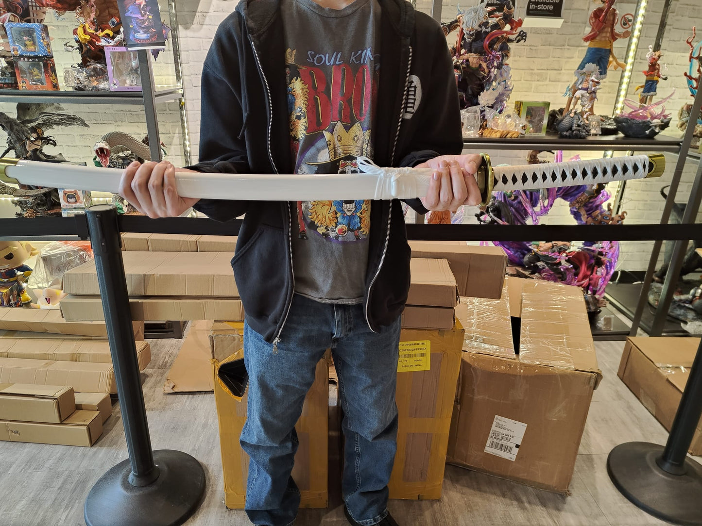One Piece - Roronoa Zoro Wado Ichimonji Metal Sword (Price Does Not Include Shipping - Please Read Description)