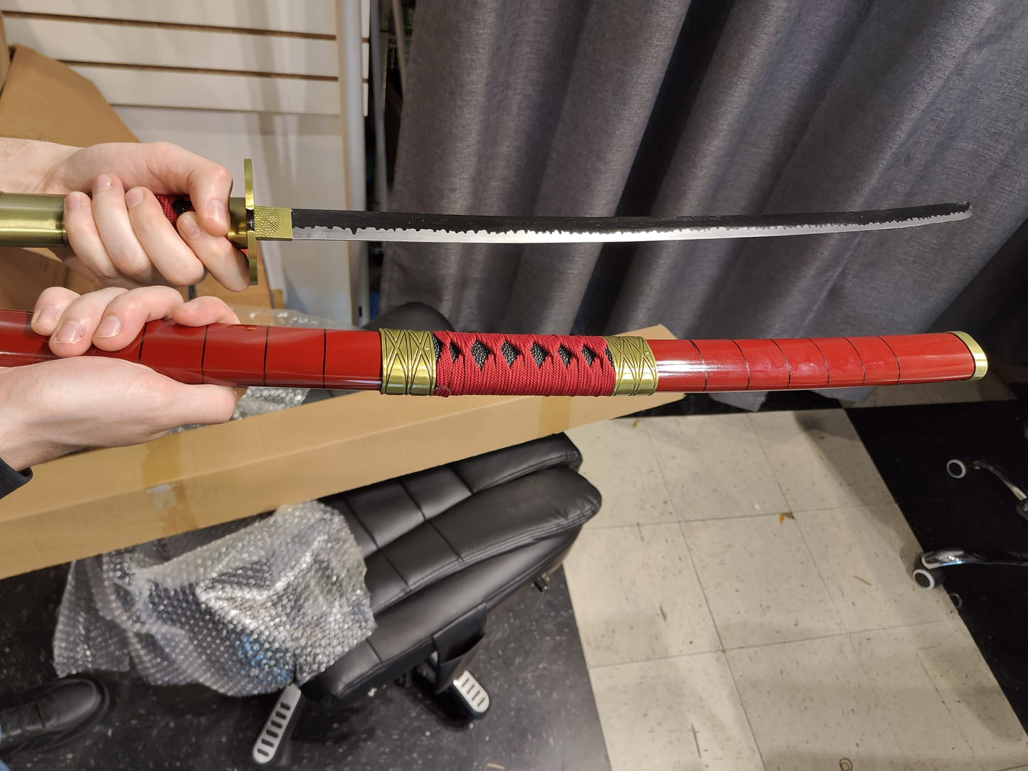 One Piece - Roronoa Zoro Sandai Kitetsu Metal Sword (Price Does Not Include Shipping - Please Read Description)
