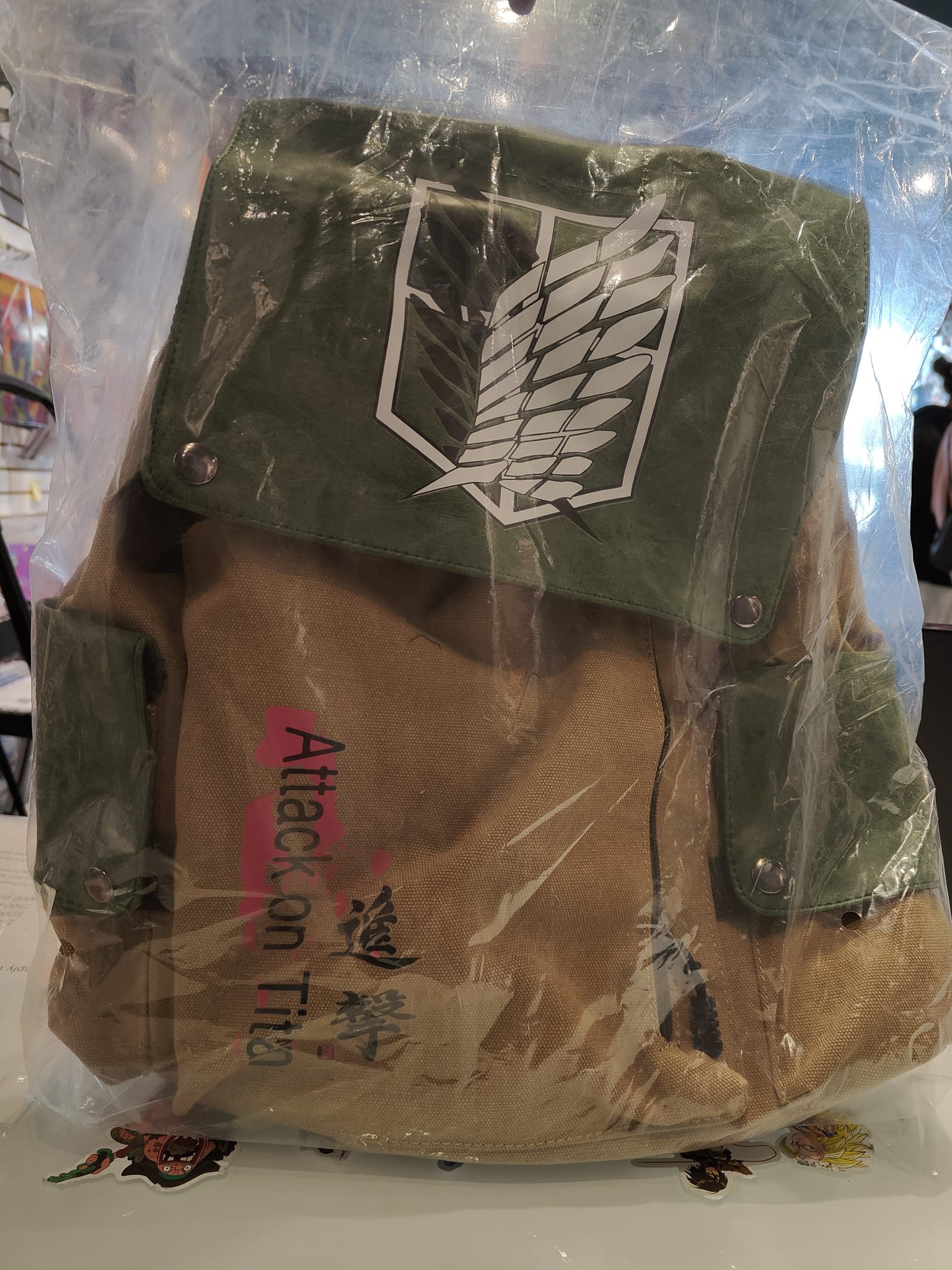 attack on titan leather school backpack Attack on Titan