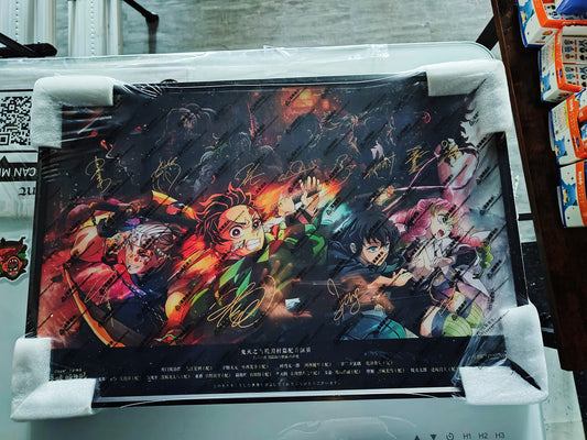 Demon Slayer Season 2/Season 3 Signed Wall Art