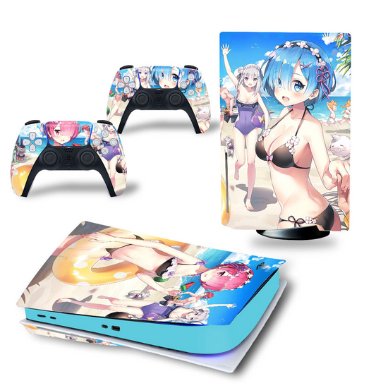 Re Zero Rem 1  PS5 Sticker (Please Read Description)