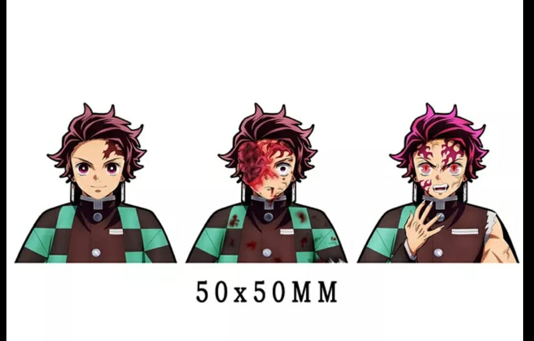 Tanjiro 3D Decal(Please Read Description)
