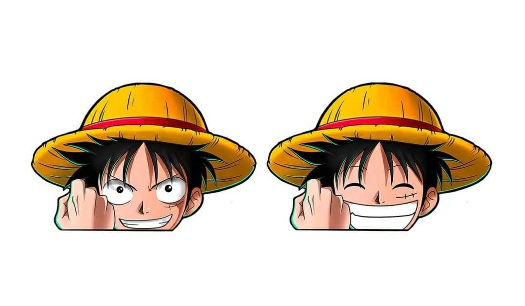 One Piece - Luffy 3D Decal (Please Read Description)