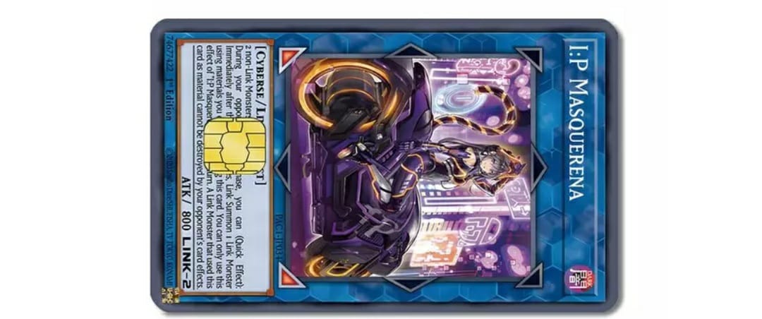 YuGiOh IP Masquerena Credit Card Sticker (Please Read Description)