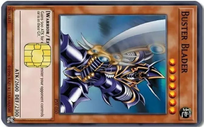 YuGiOh Buster Blader Credit Card Sticker (Please Read Description) Flying Raijin Expo YuGiOh Buster Blader Credit Card Sticker (Please Read Description) Flying Raijin Expo