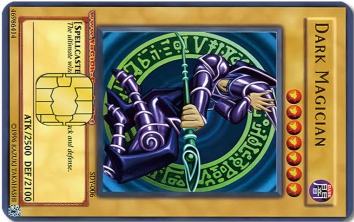 YuGiOh - Dark Magician Credit Card Sticker (Please Read Description) Flying Raijin Expo YuGiOh - Dark Magician Credit Card Sticker (Please Read Description) Flying Raijin Expo