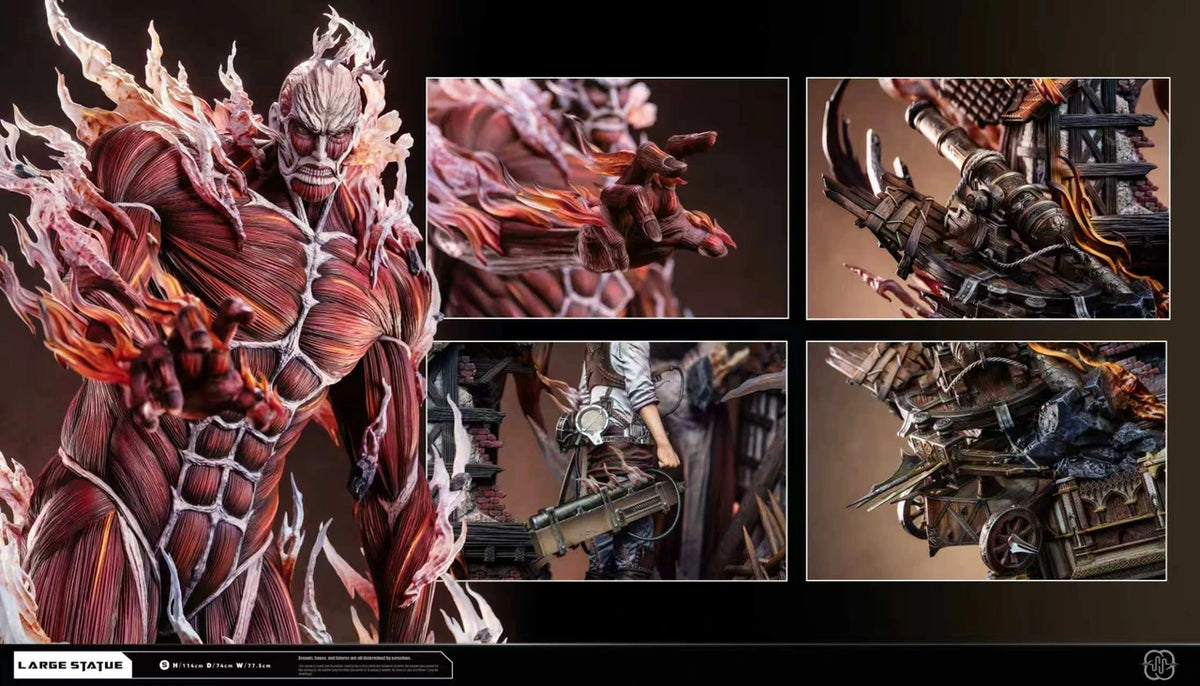 [PRE ORDER] Attack On Titan - Hertz Studio - Bertholdt Hoover & Colossal Titan (Price does not include shipping - Please Read Description)