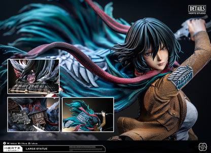 [PRE ORDER] Attack On Titan - Hertz Studio - Mikasa Ackerman VS Female Titan (Price does not include shipping - Please Read Description)