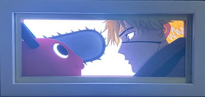 [MADE TO ORDER]Chainsaw Man - Denji & Pochita Light Box (Shipping Calculated At Checkout)