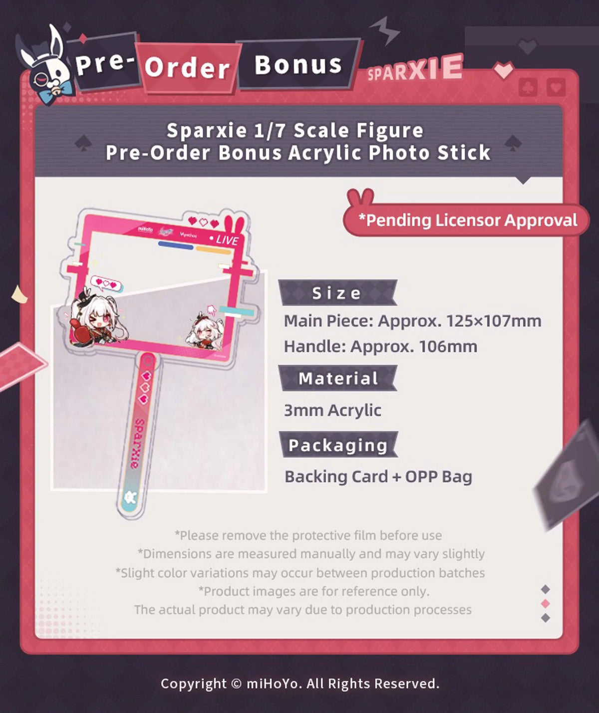 [PRE ORDER] Honkai Star Rail - Myethos - Sparxie PVC Figure Licensed (Price does not include shipping - Please Read Description)