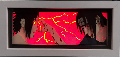 [MADE TO ORDER]Naruto - Itachi & Sasuke Light Box (Shipping Calculated At Checkout)