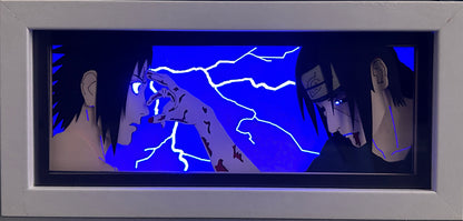 [MADE TO ORDER]Naruto - Itachi & Sasuke Light Box (Shipping Calculated At Checkout)