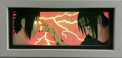 [MADE TO ORDER]Naruto - Itachi & Sasuke Light Box (Shipping Calculated At Checkout)