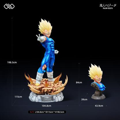 [PRE ORDER] Dragon Ball - Infinite Studio - Life Size 1:1 Majin Vegeta (Price does not include shipping - Please Read Description)