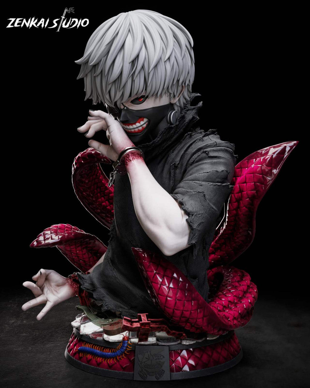 15体KANEKI KEN II HATAKE KAKASHI Ⅱ 涅ネム PRE ORDER] Tokyo Ghoul - Zenkai Studio - Kaneki Ken 1/1 Bust